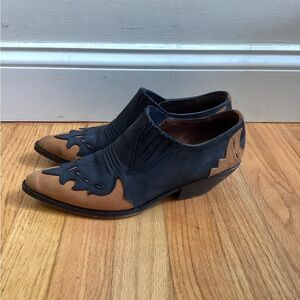Black and Brown Women's Western booties